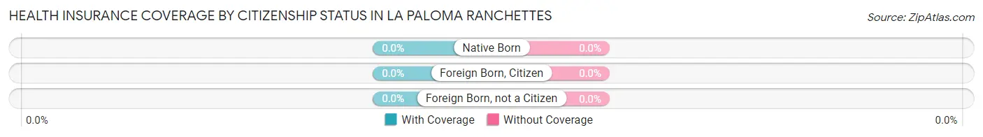 Health Insurance Coverage by Citizenship Status in La Paloma Ranchettes