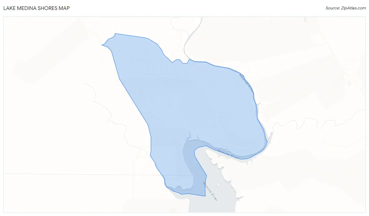 Lake Medina Shores Map