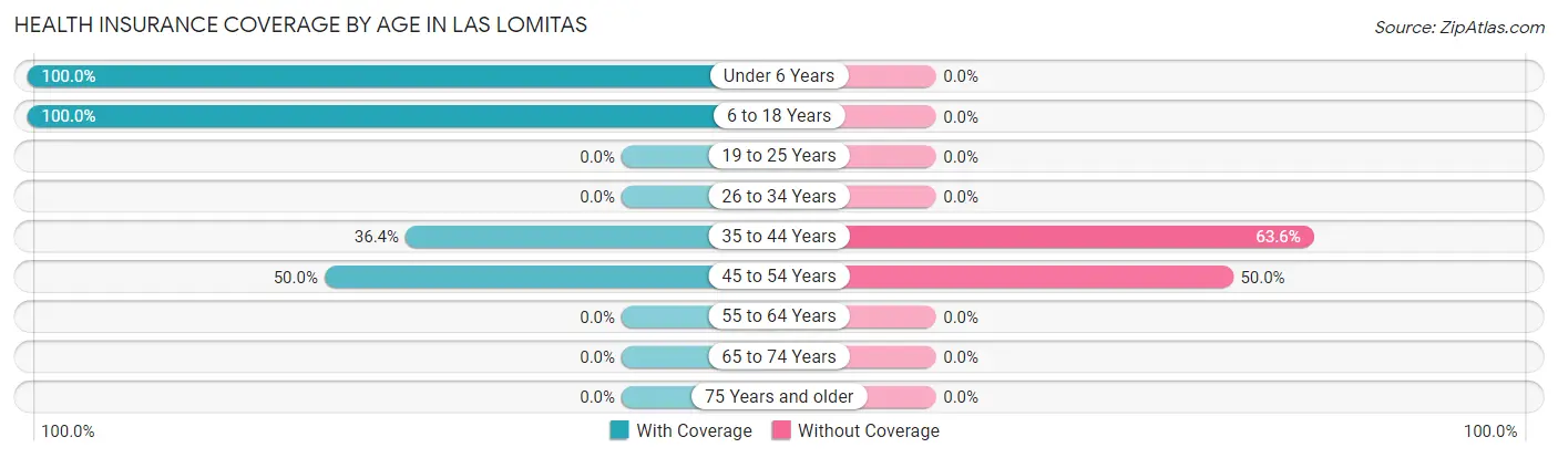 Health Insurance Coverage by Age in Las Lomitas