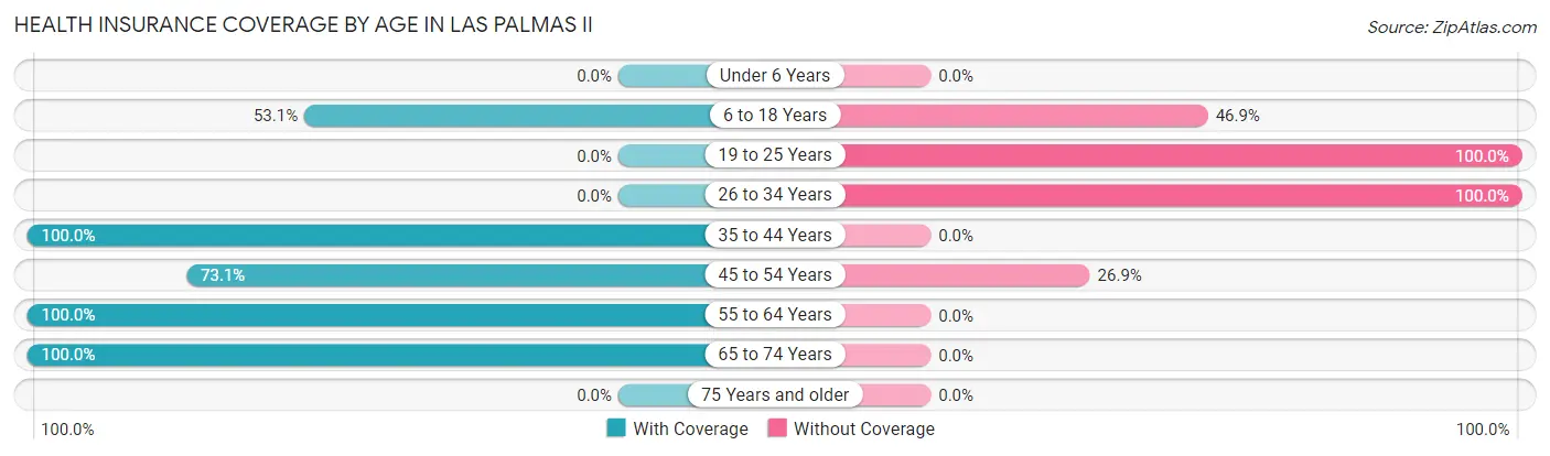Health Insurance Coverage by Age in Las Palmas II
