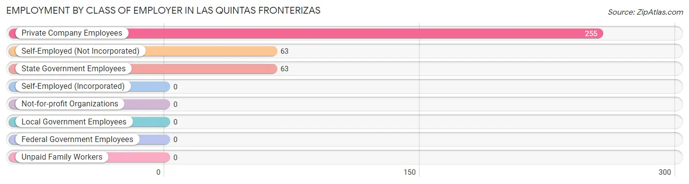 Employment by Class of Employer in Las Quintas Fronterizas
