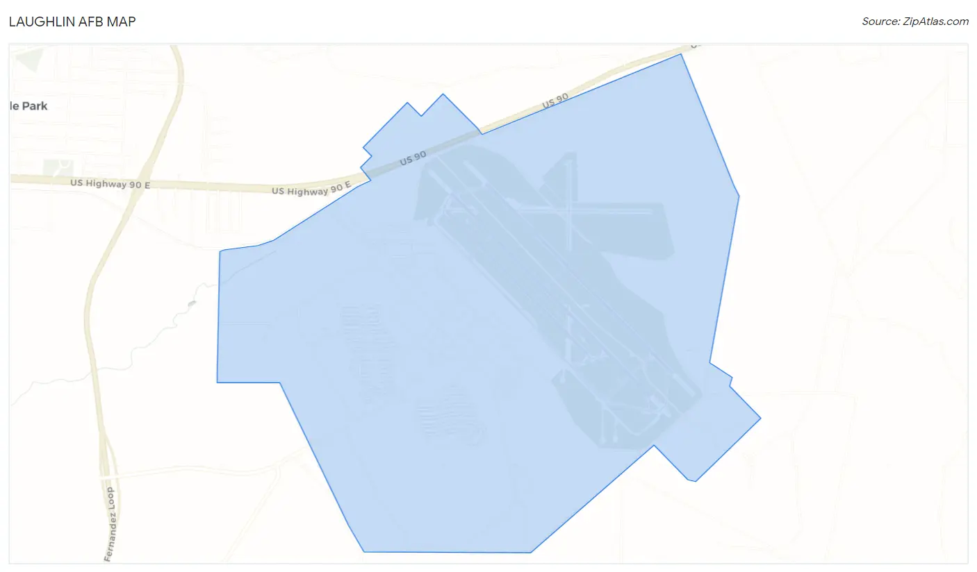 Laughlin AFB Map