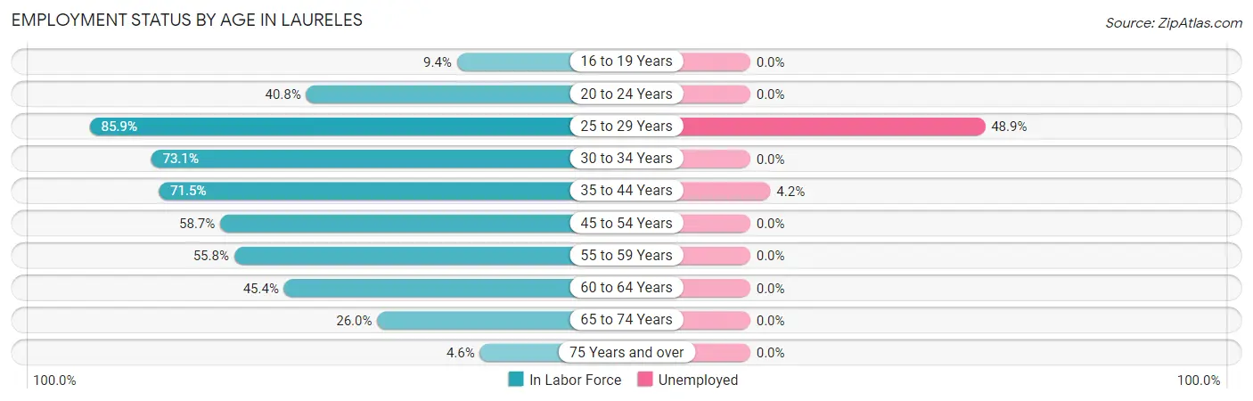 Employment Status by Age in Laureles