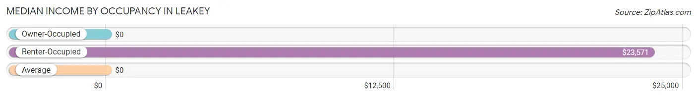 Median Income by Occupancy in Leakey