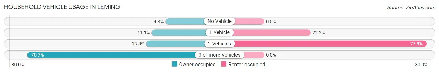 Household Vehicle Usage in Leming