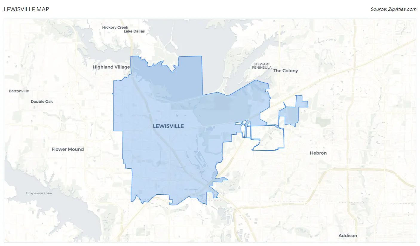 Lewisville Map