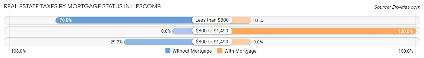 Real Estate Taxes by Mortgage Status in Lipscomb