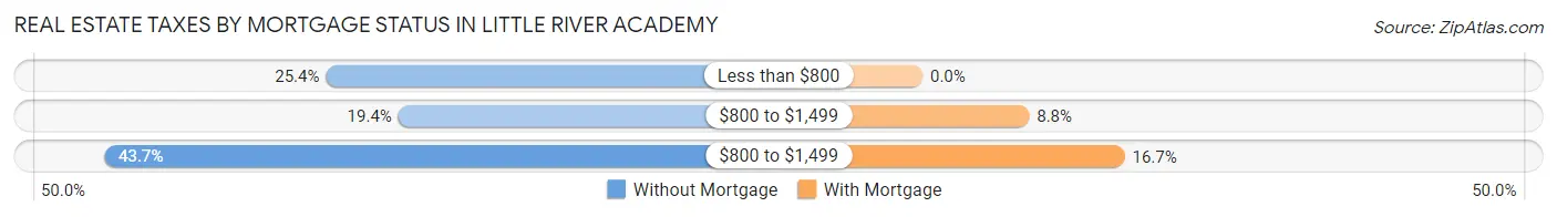 Real Estate Taxes by Mortgage Status in Little River Academy
