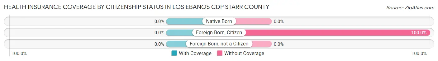 Health Insurance Coverage by Citizenship Status in Los Ebanos CDP Starr County