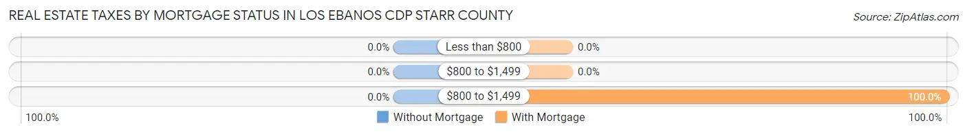 Real Estate Taxes by Mortgage Status in Los Ebanos CDP Starr County
