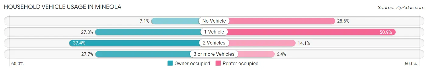 Household Vehicle Usage in Mineola