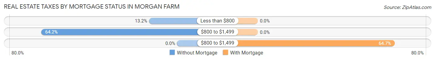 Real Estate Taxes by Mortgage Status in Morgan Farm