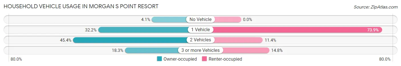 Household Vehicle Usage in Morgan s Point Resort