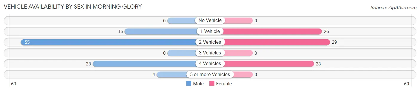 Vehicle Availability by Sex in Morning Glory