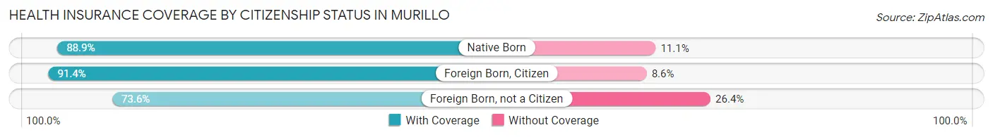 Health Insurance Coverage by Citizenship Status in Murillo