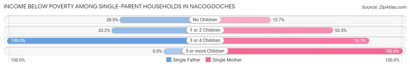 Income Below Poverty Among Single-Parent Households in Nacogdoches