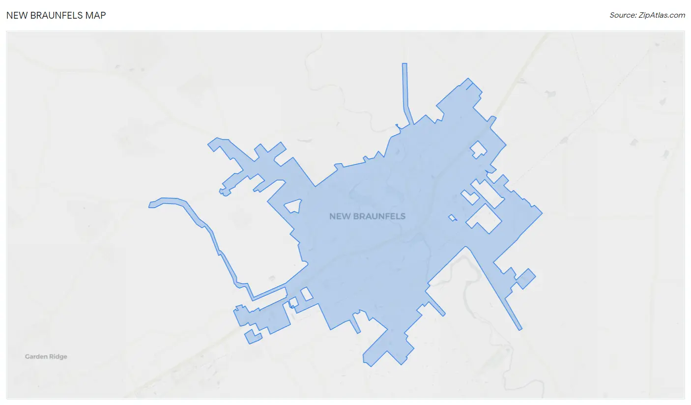 New Braunfels Map