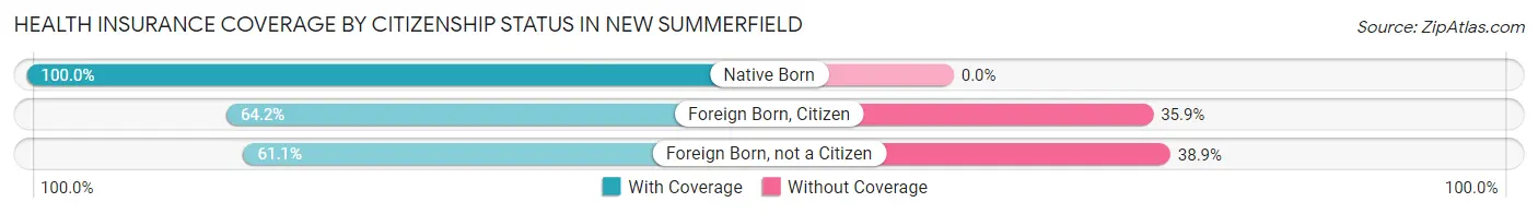Health Insurance Coverage by Citizenship Status in New Summerfield