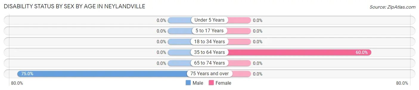 Disability Status by Sex by Age in Neylandville