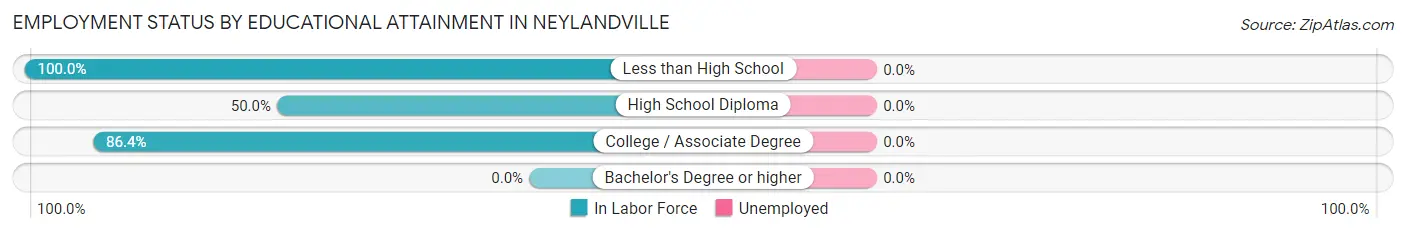 Employment Status by Educational Attainment in Neylandville
