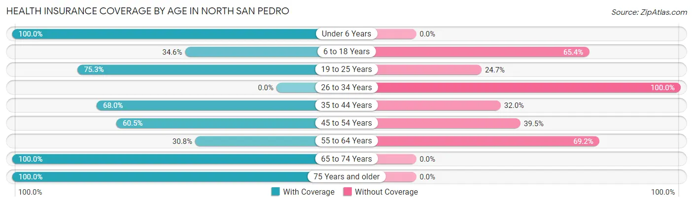 Health Insurance Coverage by Age in North San Pedro