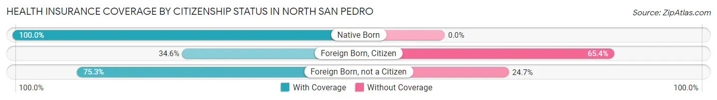 Health Insurance Coverage by Citizenship Status in North San Pedro
