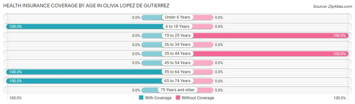 Health Insurance Coverage by Age in Olivia Lopez de Gutierrez