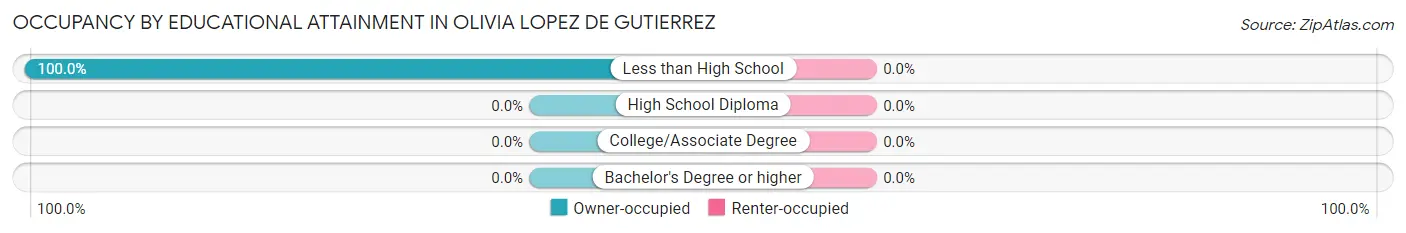 Occupancy by Educational Attainment in Olivia Lopez de Gutierrez