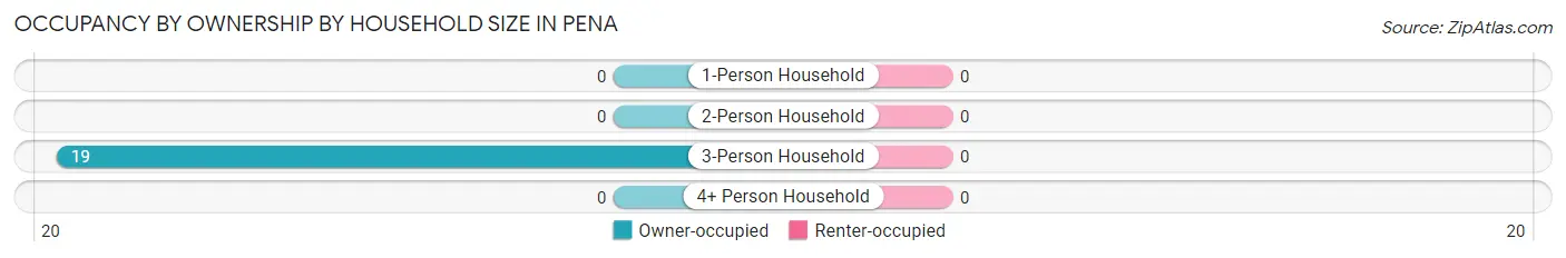 Occupancy by Ownership by Household Size in Pena