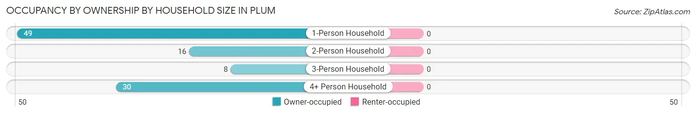 Occupancy by Ownership by Household Size in Plum