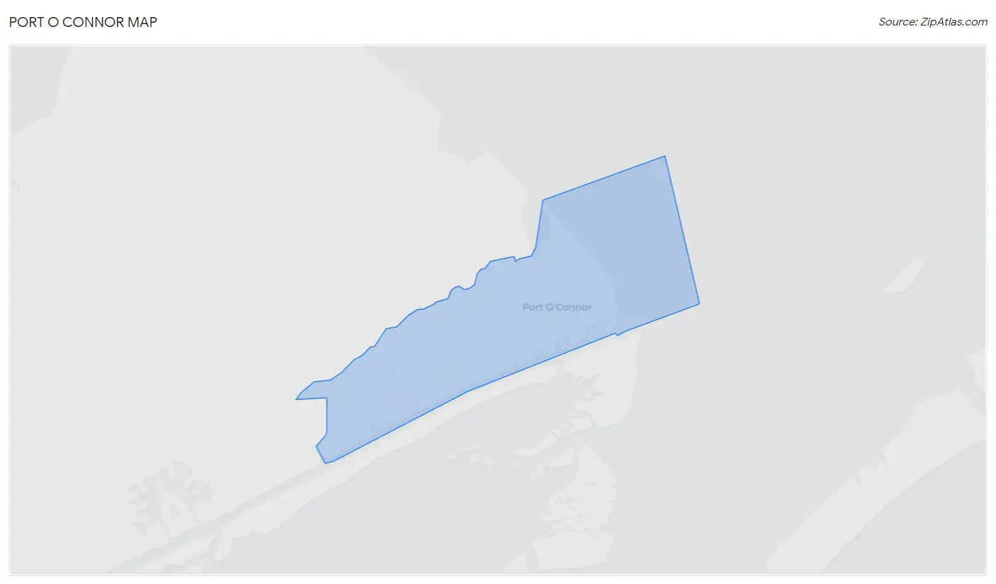 Port O Connor Map