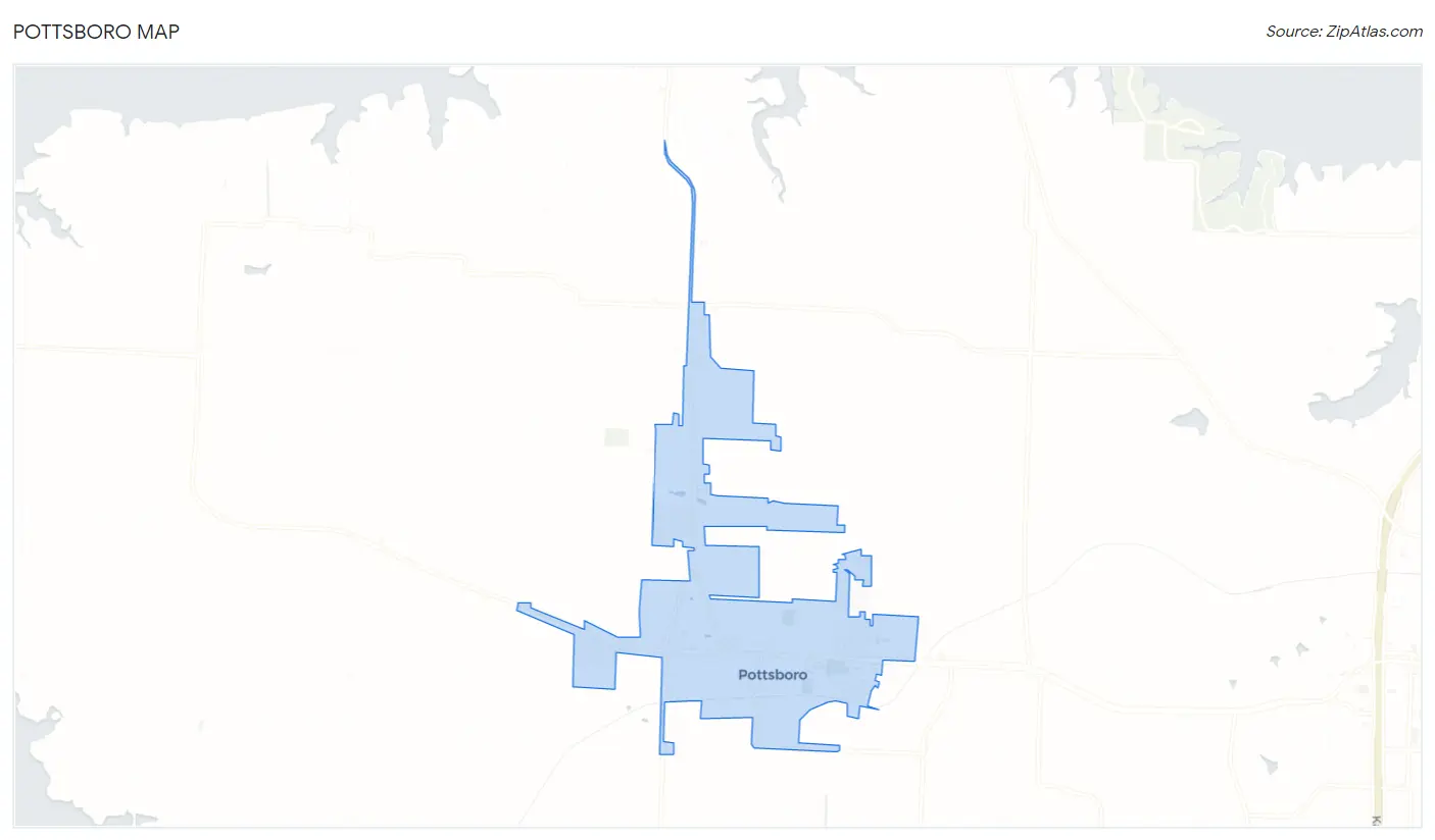 Pottsboro Map