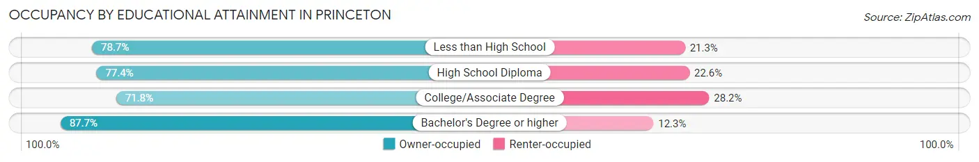 Occupancy by Educational Attainment in Princeton