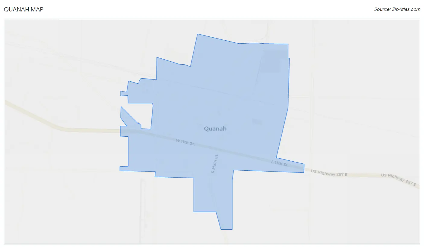 Quanah Map