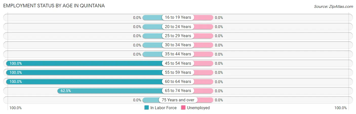 Employment Status by Age in Quintana