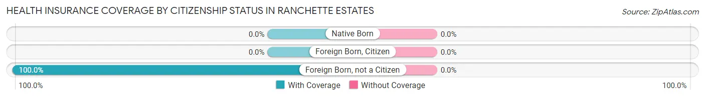 Health Insurance Coverage by Citizenship Status in Ranchette Estates