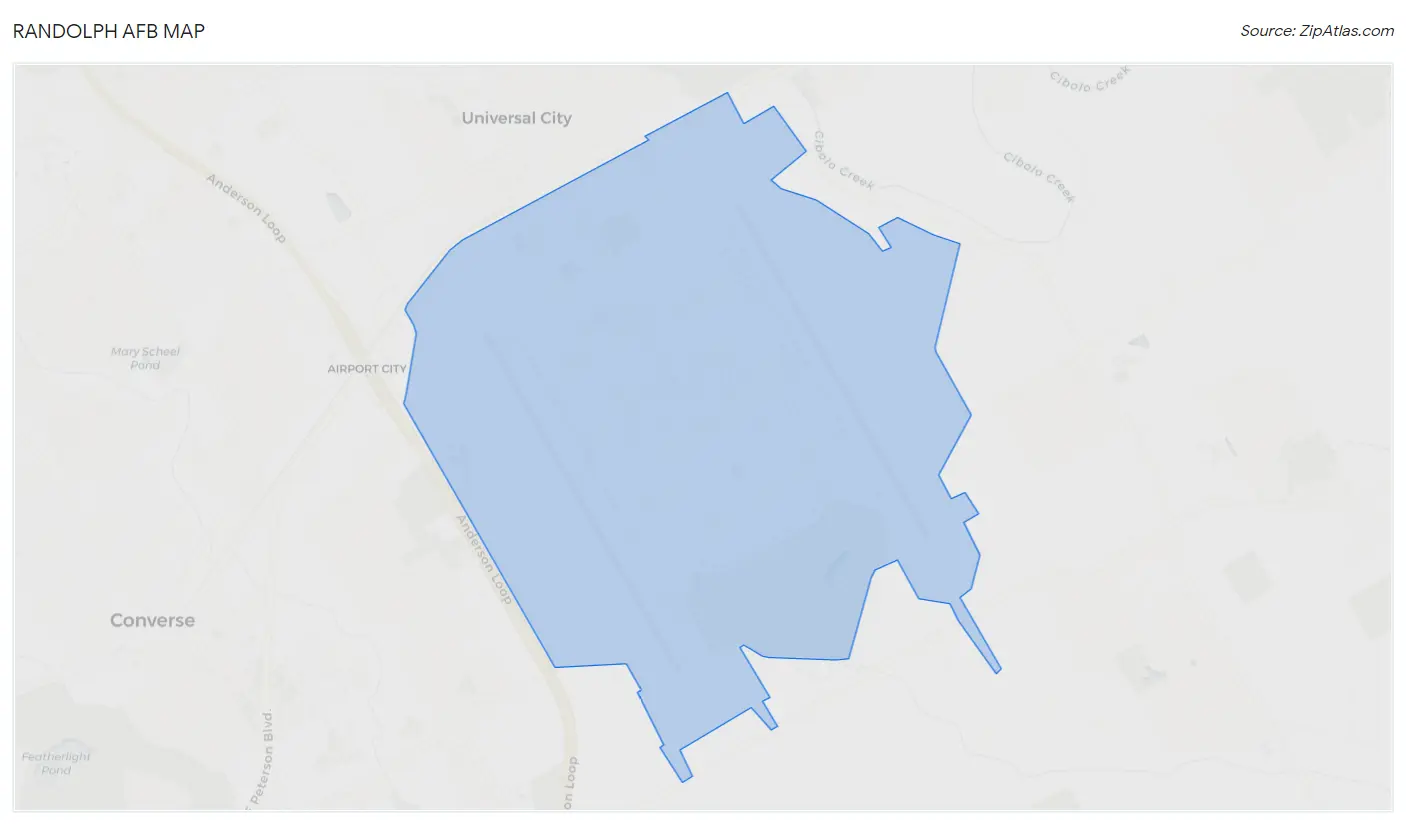 Randolph AFB Map