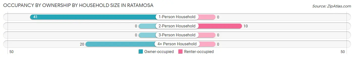 Occupancy by Ownership by Household Size in Ratamosa