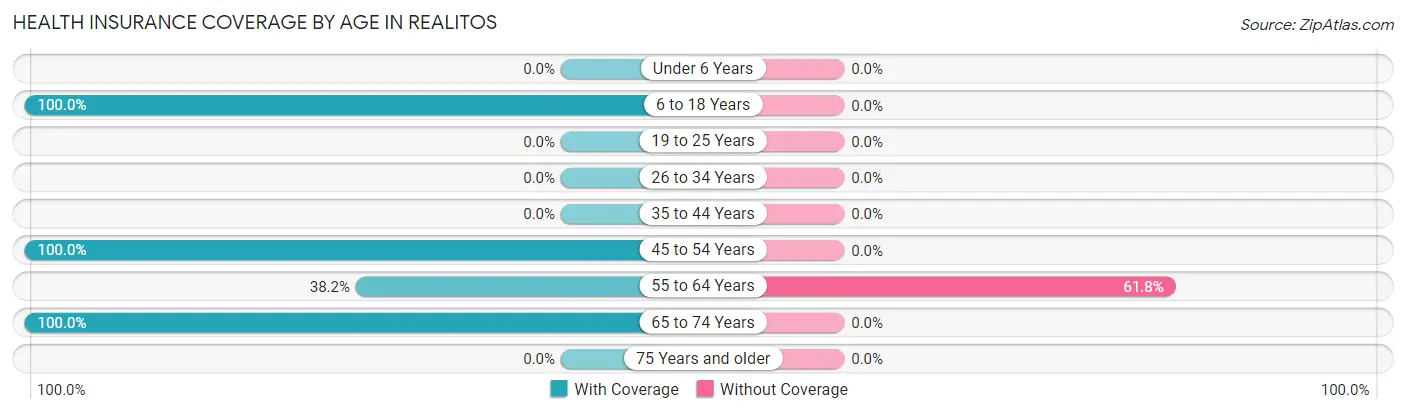 Health Insurance Coverage by Age in Realitos