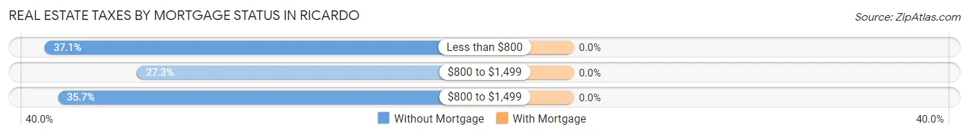 Real Estate Taxes by Mortgage Status in Ricardo