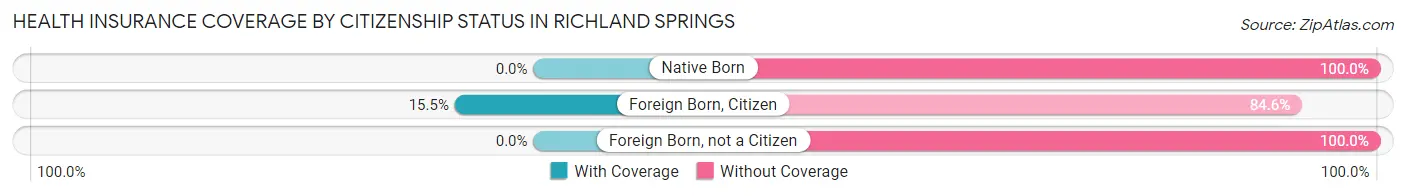 Health Insurance Coverage by Citizenship Status in Richland Springs