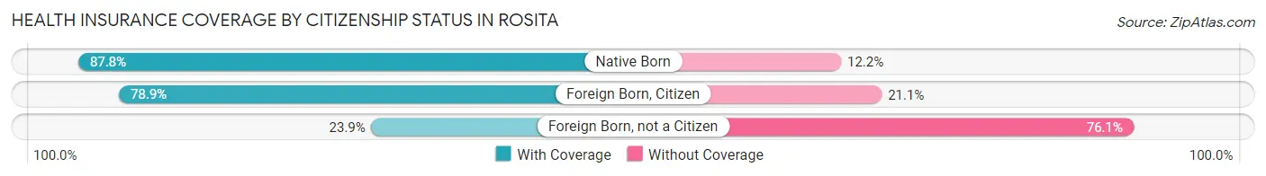 Health Insurance Coverage by Citizenship Status in Rosita