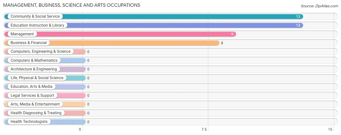 Management, Business, Science and Arts Occupations in Sabinal