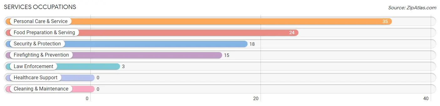 Services Occupations in Seis Lagos