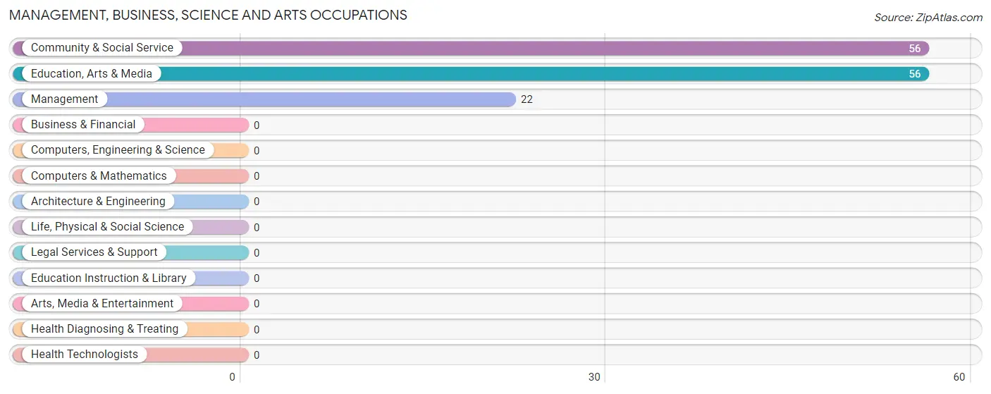 Management, Business, Science and Arts Occupations in Shelbyville