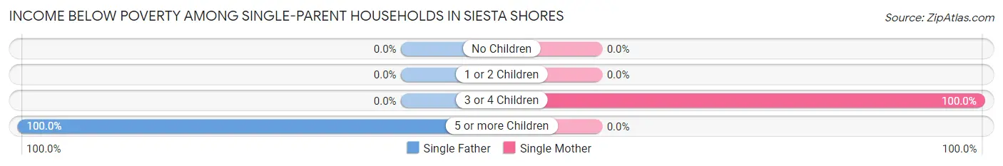 Income Below Poverty Among Single-Parent Households in Siesta Shores