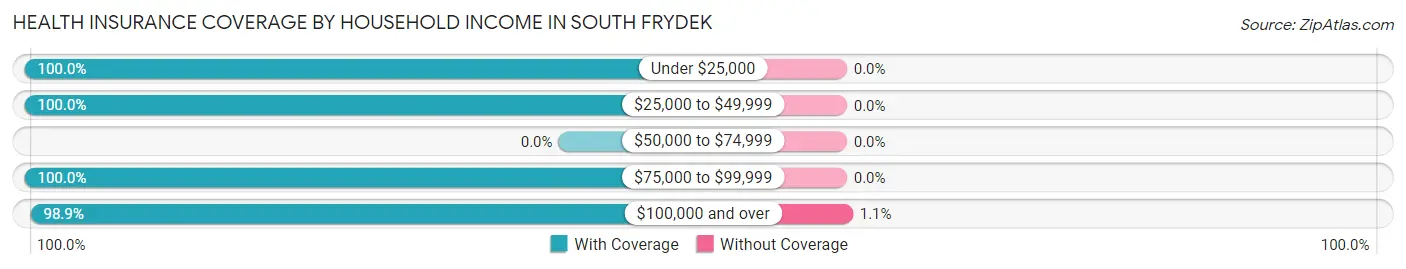Health Insurance Coverage by Household Income in South Frydek