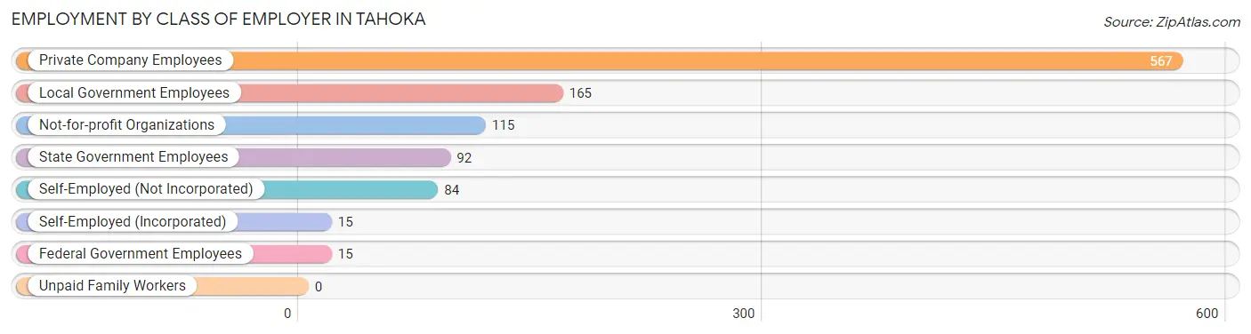 Employment by Class of Employer in Tahoka