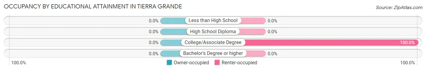 Occupancy by Educational Attainment in Tierra Grande