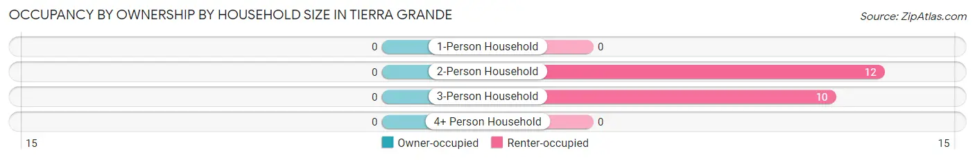 Occupancy by Ownership by Household Size in Tierra Grande